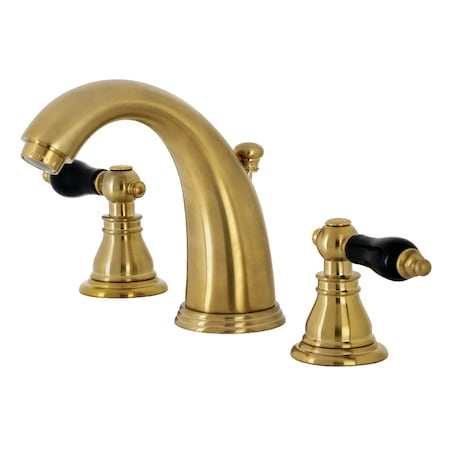 KB987AKLSB Duchess Widespread Bathroom Faucet W/ Plastic Pop-Up, Brass